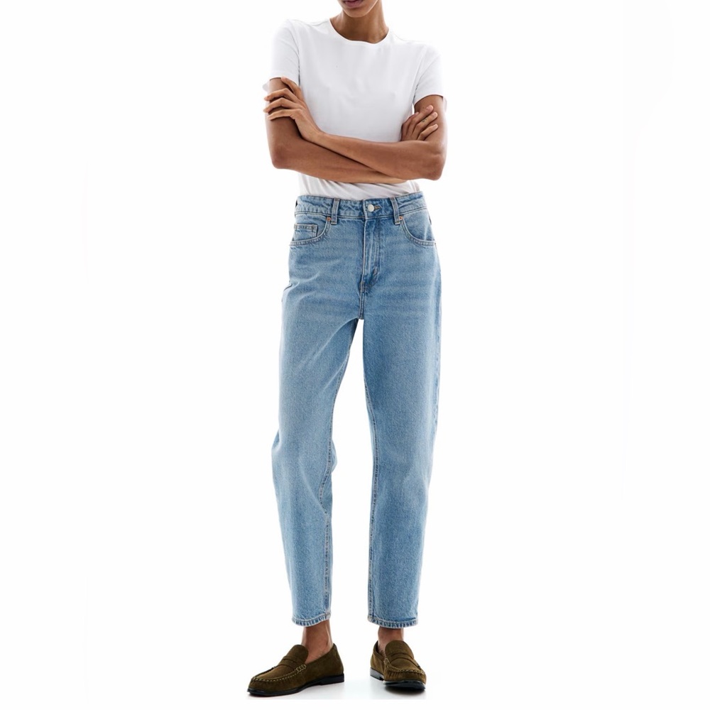 H&M TAPERED HIGH-WAIST ANKLE JEANS (12)